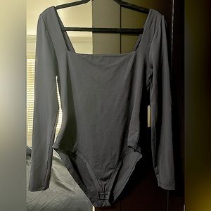 Babaton Total Eclipse Squareneck Full sleeve bodysuit with cheeky coverage